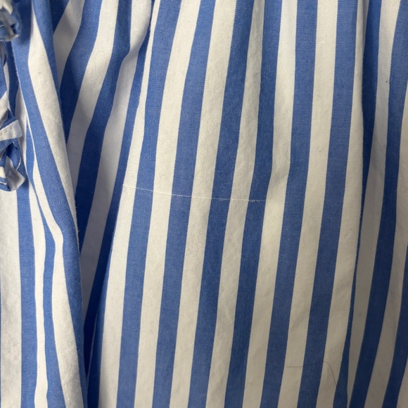 GAP blue and white stripe shirt dress size Large - Picture 2 of 9
